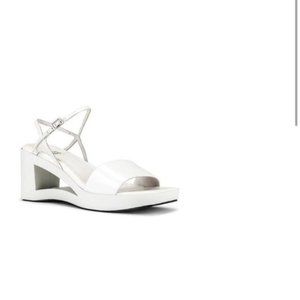 Jeffrey Campbell Scoobiedoo Wedge Sandal in White Box
